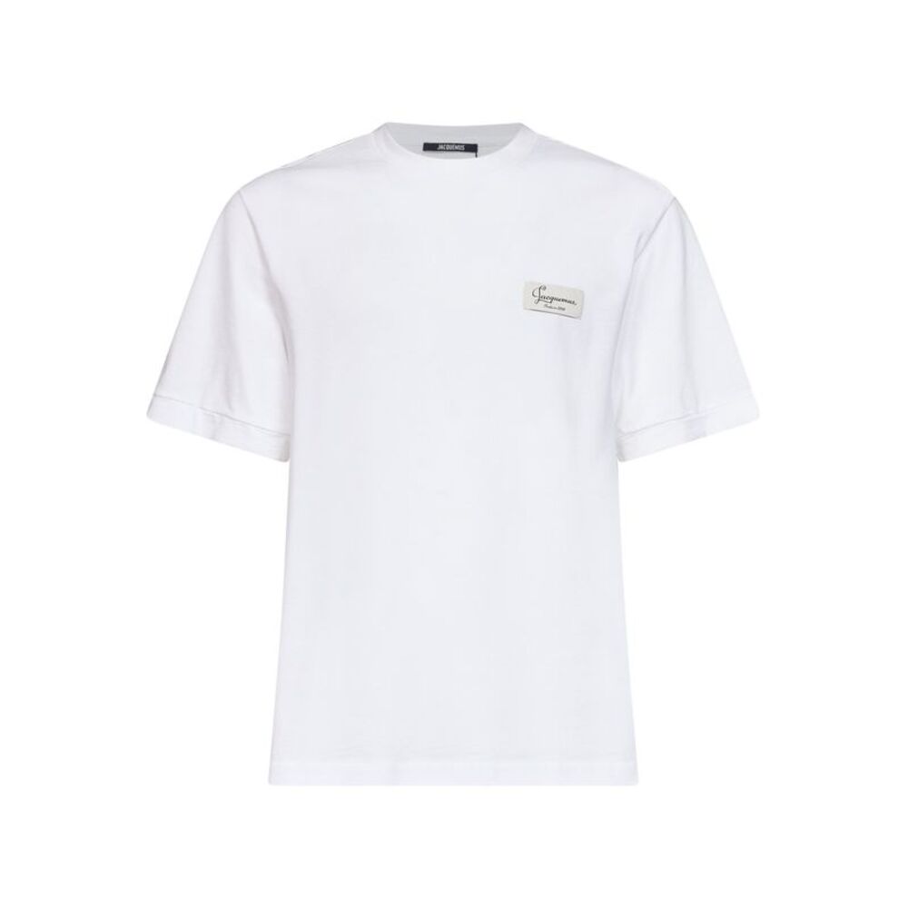Jacquemus Men White Cotton Piqué The Montaigne T-Shirt